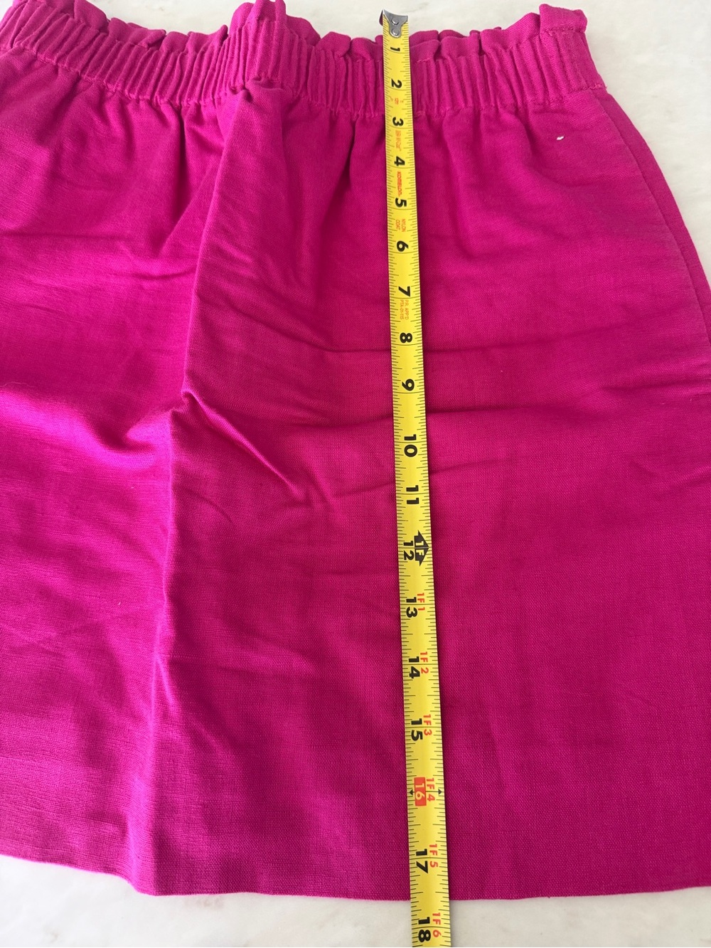 Bright Fuchsia Elastic-Waist Women’s Skirt
